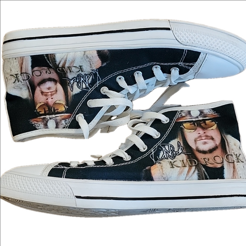 Kid Rock Ladies Canvas High Top Sneakers Size 9
